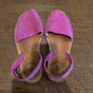 Menorquina Barcelona Peep Toe Slingback Sandal Size 36/US 6